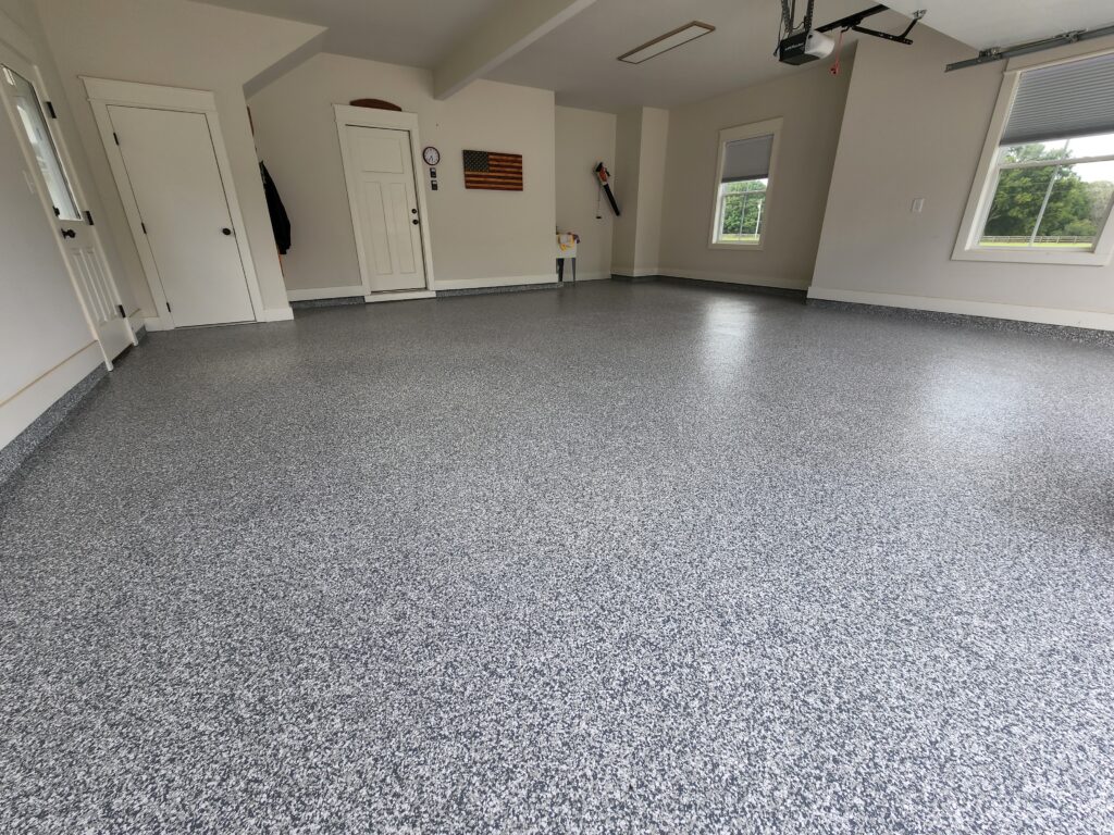 epoxy flake garage floor