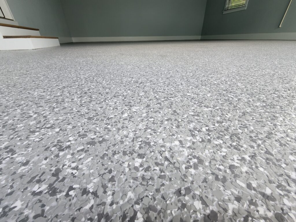epoxy flake garage floor
